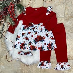 Festive Girls 3 Piece Christmas Outfit